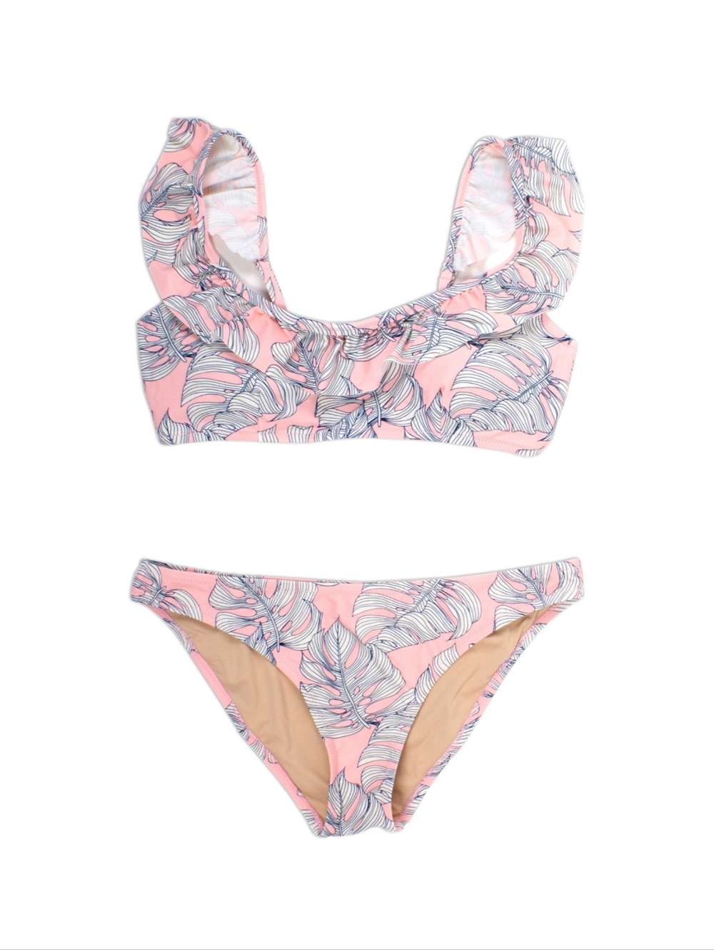 NWT Shade Critters Pink Monstera 2 Piece Swimsuit Bikini Size 10